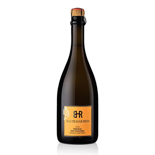 2016er Schlossberg Rüdesheim Riesling Sekt, brut, 12 % vol., B. Ress, 750 ml