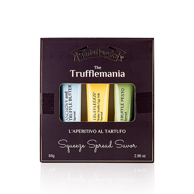 Tartuflanghe Trüffel Aperitif (Truffleggs/Pesto/Sardellenaufstrich) 3 Tuben, Tartuflange, 84 g, 3 tlg.