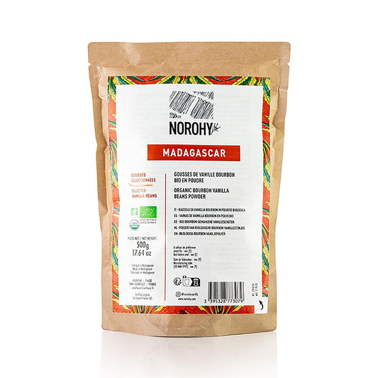 Valrhona - Norohy - Vanilleschotenpulver aus Madagaskar, BIO, 500 g