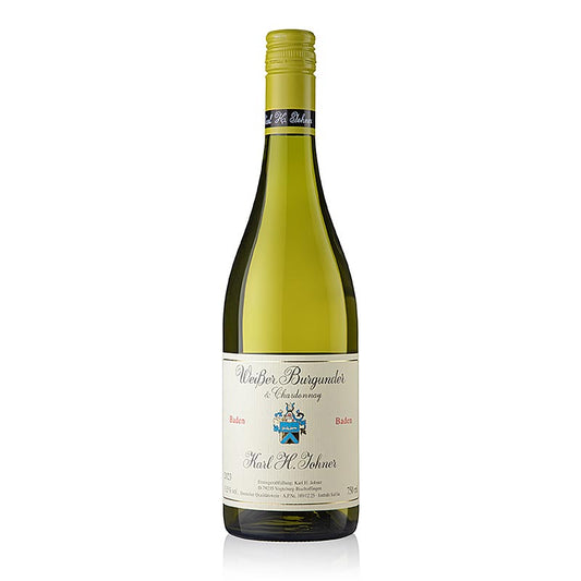 Johner 2023 Weißburgunder & Chardonnay trocken Weißwein QW Baden, 750 ml