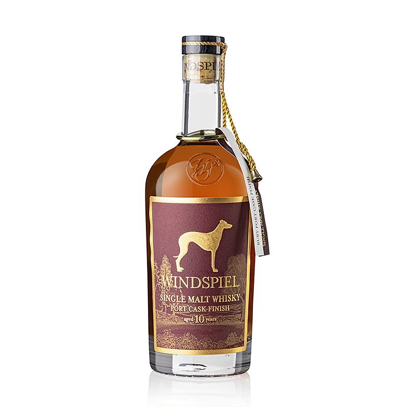Single Malt Whisky Windspiel 10 J., Port Cask Finish, 42 % vol., Eifel, 500 ml