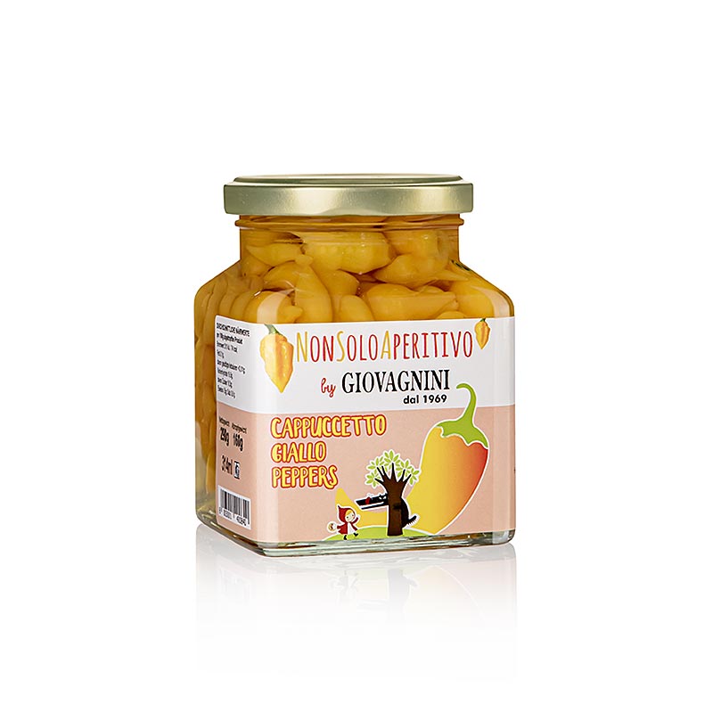 Cappuccetto Pepper Giallo, gelbe Paprika Tropfen, Giovagnini, 290 g