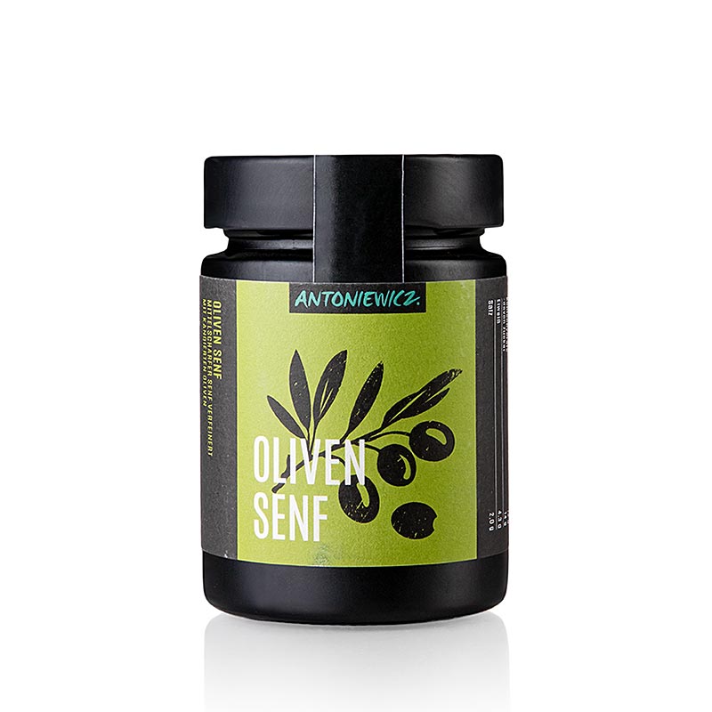 Heiko Antoniewicz -  Olivensenf, mittelscharfer Senf mit kandierten Oliven, 180 ml