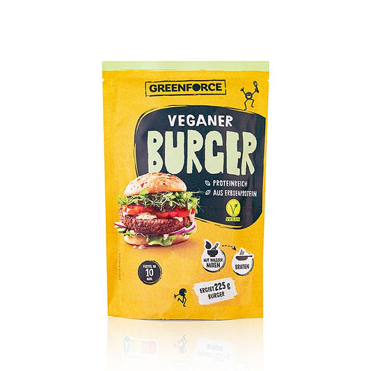 Greenforce Mix für vegane Burger Patties, aus Erbsenprotein, 75 g