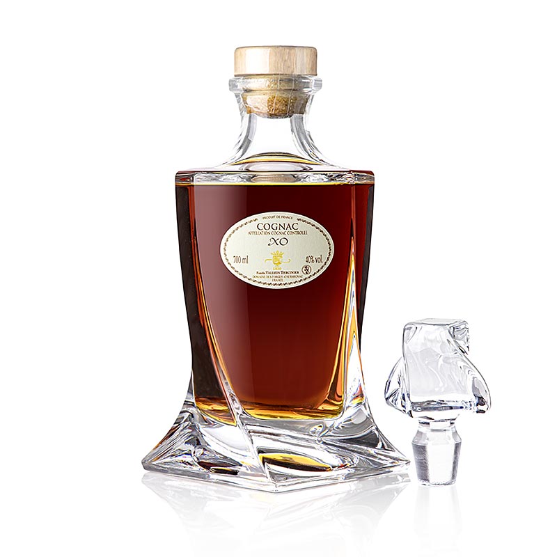 Cognac - Vallein Tercinier XO Fine Champagne in Kristallkaraffee 40% Vol., 700 ml