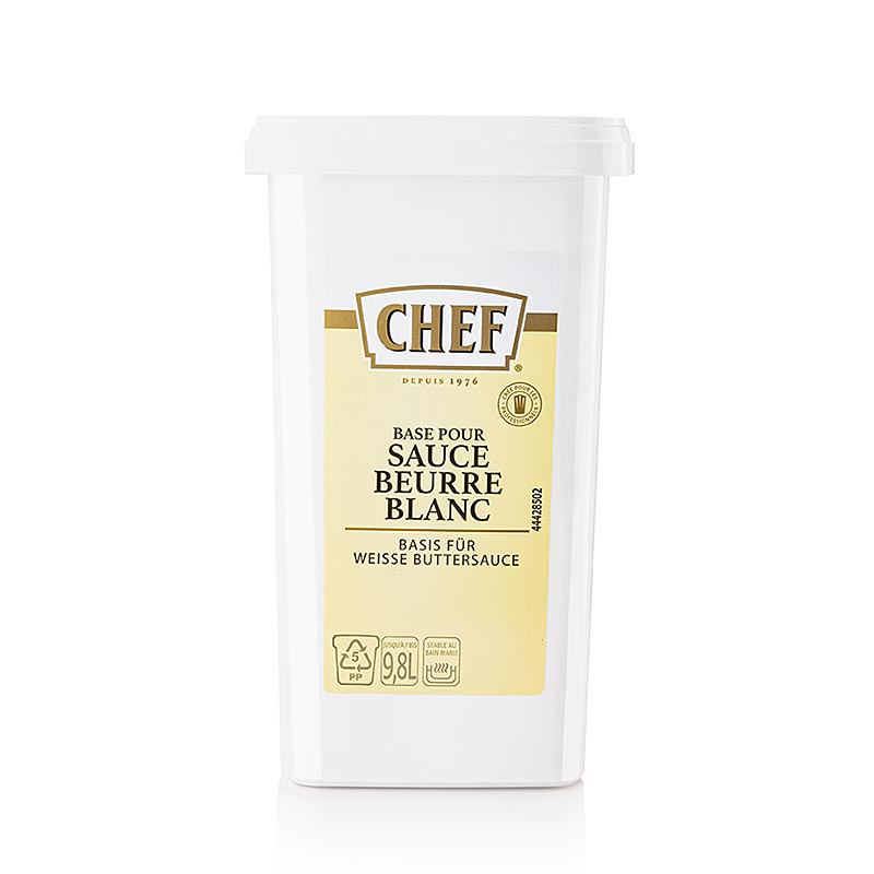 CHEF Beurre Blanc, weiße Buttersaucenbasis, Pulver (für ca. 9,8L), 1,02 kg