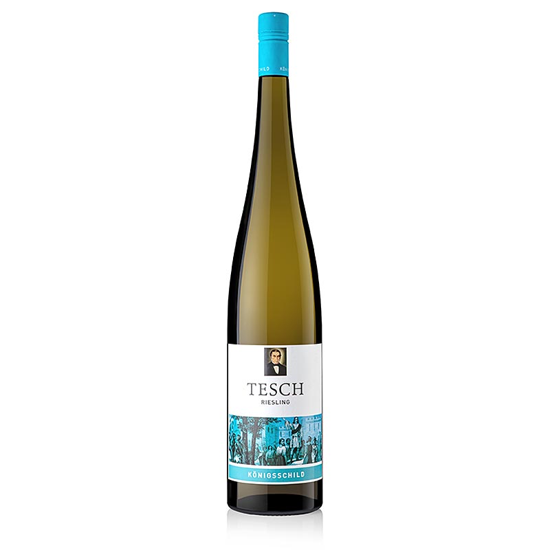 2021er "Königsschild" Riesling, trocken, 12,5 % vol., Tesch, Magnum (Kapsel blau), 750 ml