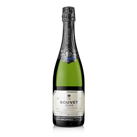 2023er "Saphir Blanc AOP Saumur", brut, 12,5 % vol., Bouvet, 750 ml