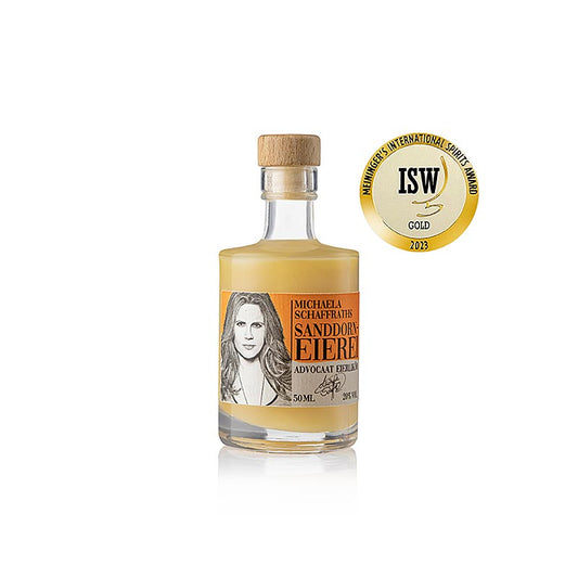 Michaela Schaffrath - Sanddorn Eierei Eierlikör, 20 % vol. MINI, 50 ml