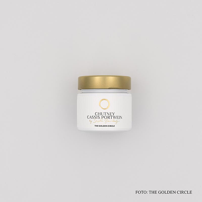 THE GOLDEN CIRCLE - Cassis-Portwein-Chutney, by Sascha Stemberg, 75 g