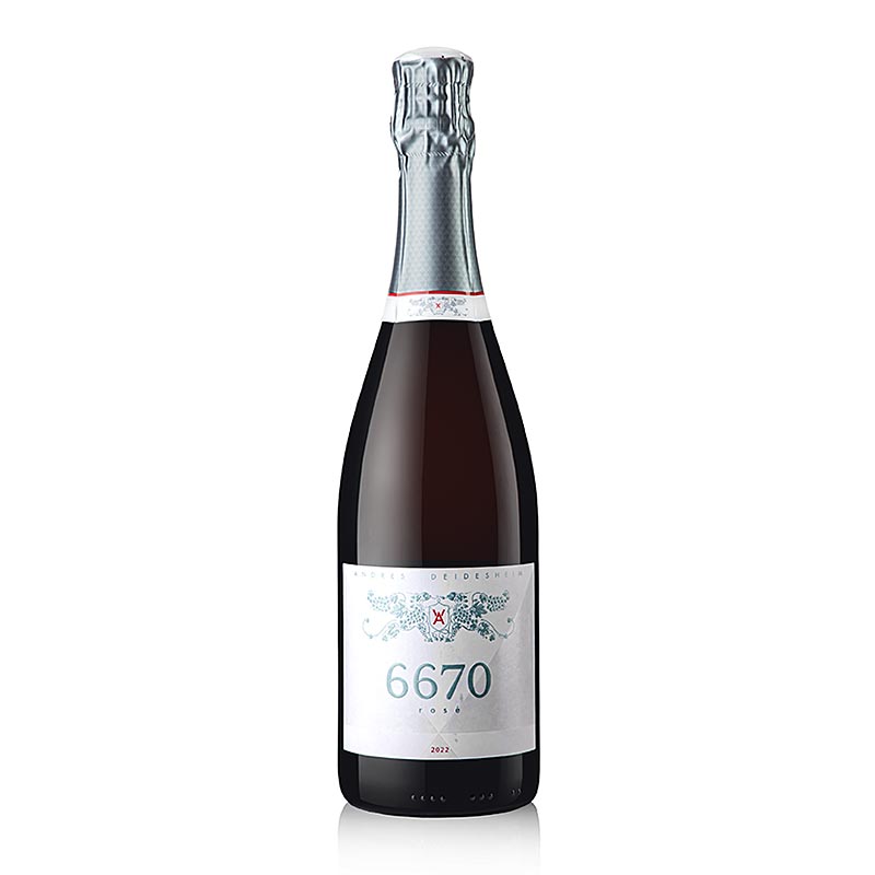 2022er "Cuvee 6670 Rose" extra Brut Sekt, 11,5 % vol., Andres, 750 ml