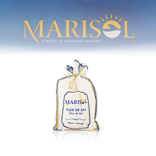 Marisol® Flor de Sal - Die Salzblume, im Stoffsäckchen, CERTIPLANET, BIO, 125 g