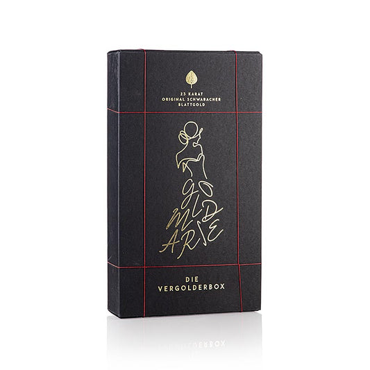 Starter Set Gourmet Gold ( 5 Blattgold+1 Goldpuder+1 Spezialpinsel) 23 Karat, 4 tlg.