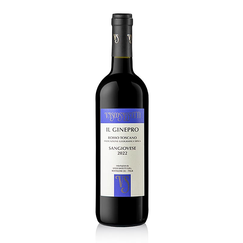 2022er "Il Ginepro" Rotwein, 13 % vol., Vasco Sassetti, 750 ml