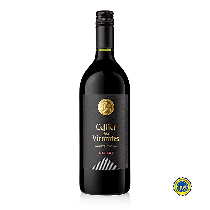 2025er Merlot IGP Pays D´OC, trocken, 13 % vol., Cellier Vicomtes, 1 l