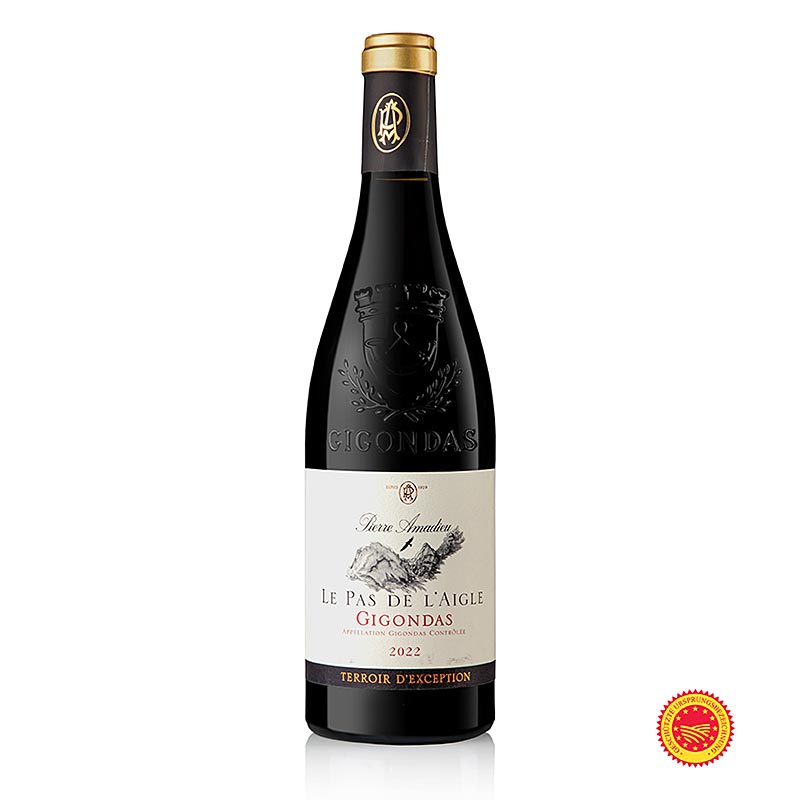 2022er Gigondas Pas de L´Aigle AC, trocken, 15,5 % vol., Amadieu, 750 ml
