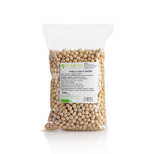 Gelbe Erbsen, ganz, getrocknet, Perrone, Italien, 500 g