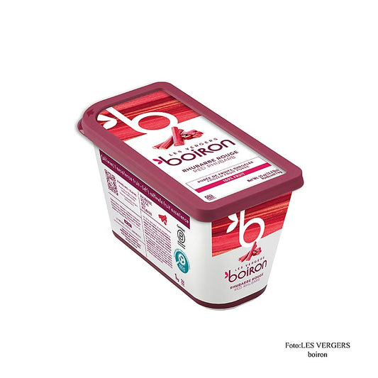 Boiron Rhabarber Püree, rot, ungezuckert, TK (ARR0C6), 1 kg