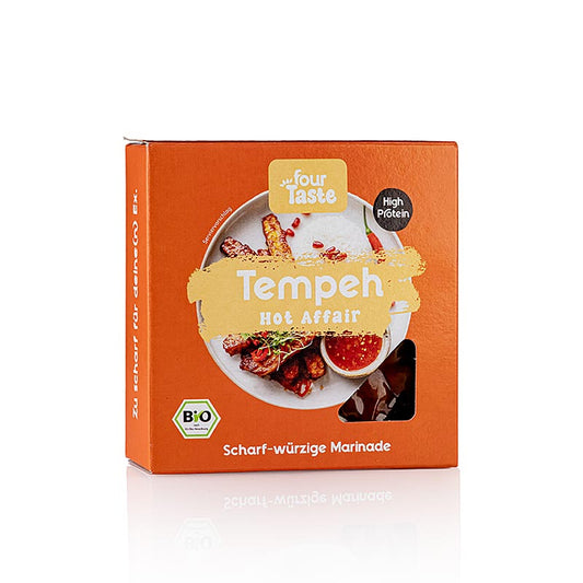 fourTaste - Tempeh Hot Affair - scharf/würzig, aus Süßlupinen & gelben Erbsen, BIO, 200 g
