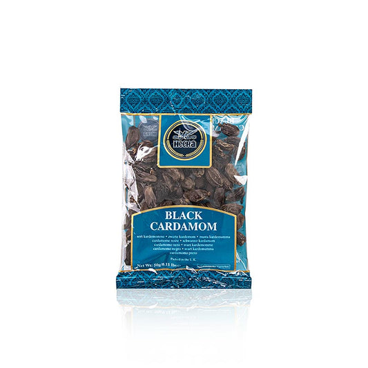 Cardamom, ganz, schwarz, Heera, 50 g