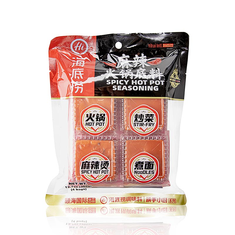 Hot Pot Würze Spicy, Suppenbasis, Haidilao, 360 g, 4 St