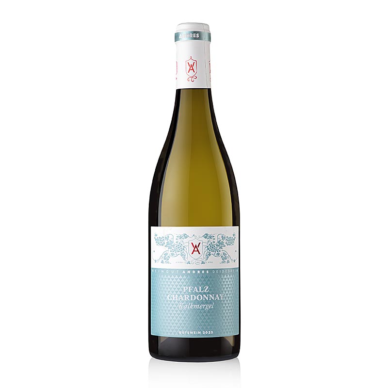 2025er Chardonnay vom Kalkmergel, trocken, 12,5 % vol., Andres, BIO, 750 ml