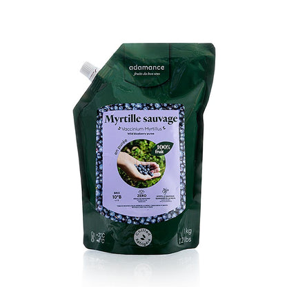 Adamance Püree Heidelbeere, ungezuckert, pasteurisiert, 1 kg
