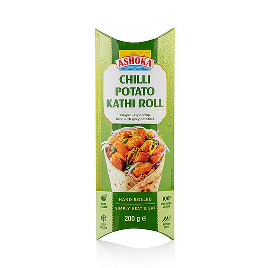 Kathi Roll Chilli Potato, Chapati Wrap m. scharfer Kartoffel, Ashoka TK, 2,4 kg,