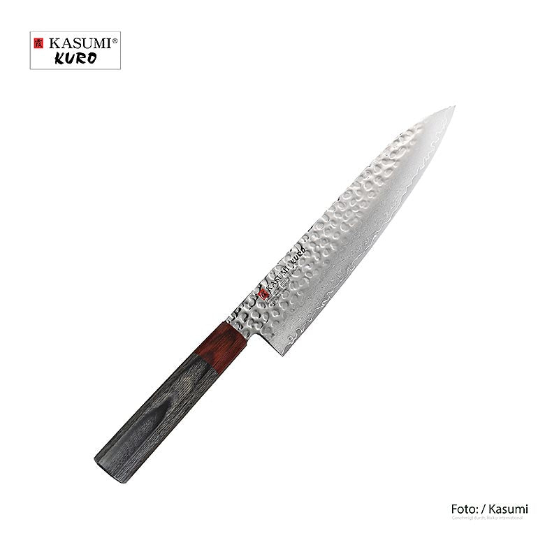 Haiku - Kasumi Kuro Kochmesser, 21cm, grau/rot, 1 St