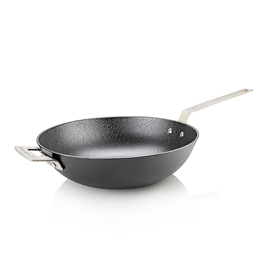 Ultra Light Professional Wok-Pfanne, Ø 32 cm, Schmiedeeisengriffe, Gusseisen, Ronneby Bruk, 1 St
