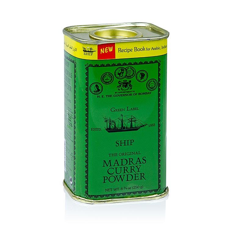 Curry Pulver "Madras", grüne Dose, Poonjiaji, 250 g