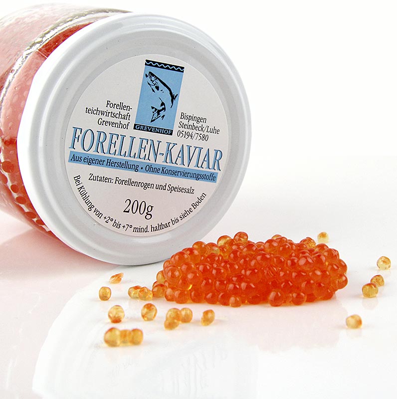 Forellen-Kaviar, gold-orange, 200 g