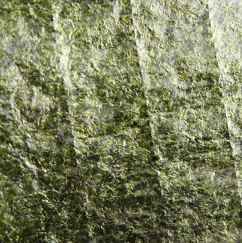 Yakinori halbe Größe, getrocknete Algenblätter, geröstet, Gold, 125 g, 100 Blatt