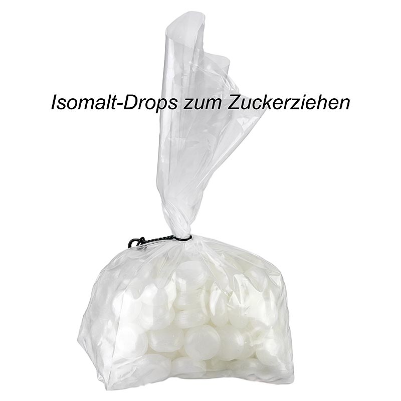 Isomalt-Drops zum Zuckerziehen, Zuckeraustauschstoff, mikrowellengeeignet, 1 kg