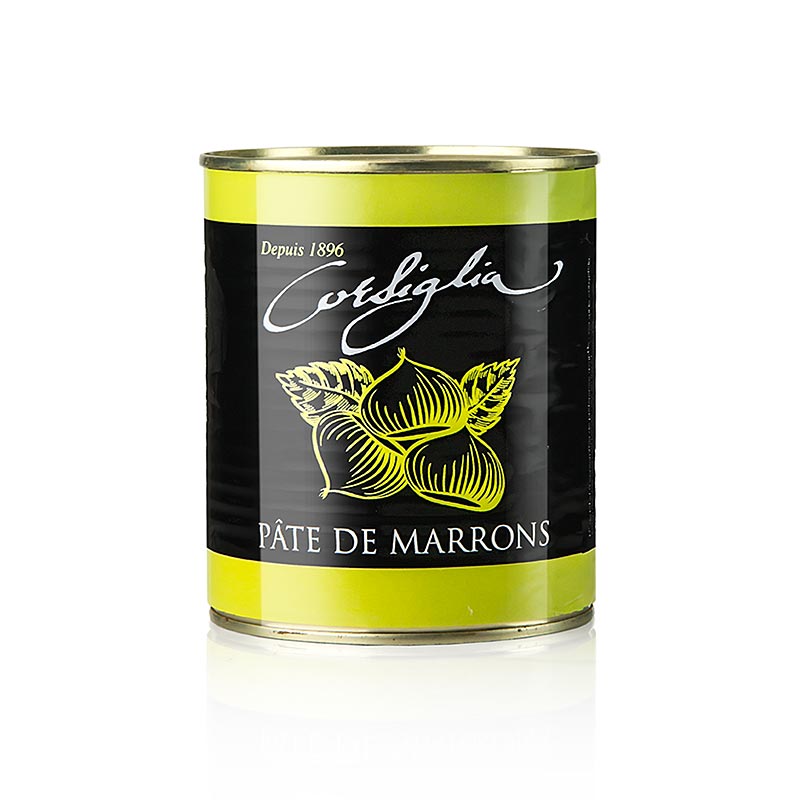 Maronen Paste, mit Vanille, fest & süß (grüne Dose), Corsiglia Facor, 1 kg