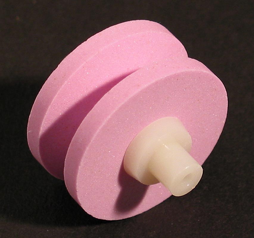 Ersatzsteinrolle Keramik 445, für Mino-Sharp 440/GB+BR, rosa, medium, 1 St