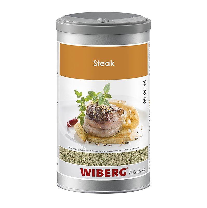 Wiberg Steak-Gewürzsalz, mit Kräutern, grob, 950 g