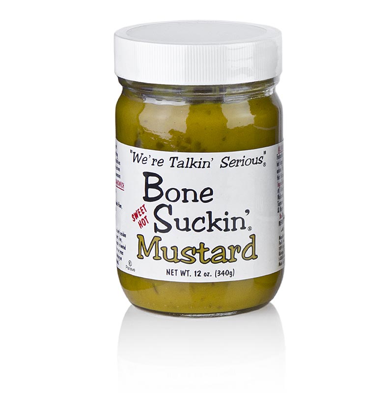 Bone Suckin´ Mustard Sweet and Hot, BBQ Senf, Ford´s Food, 325 ml