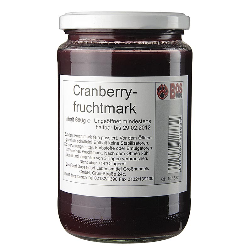 Püree/Mark - Cranberry, fein passiert, 680 g