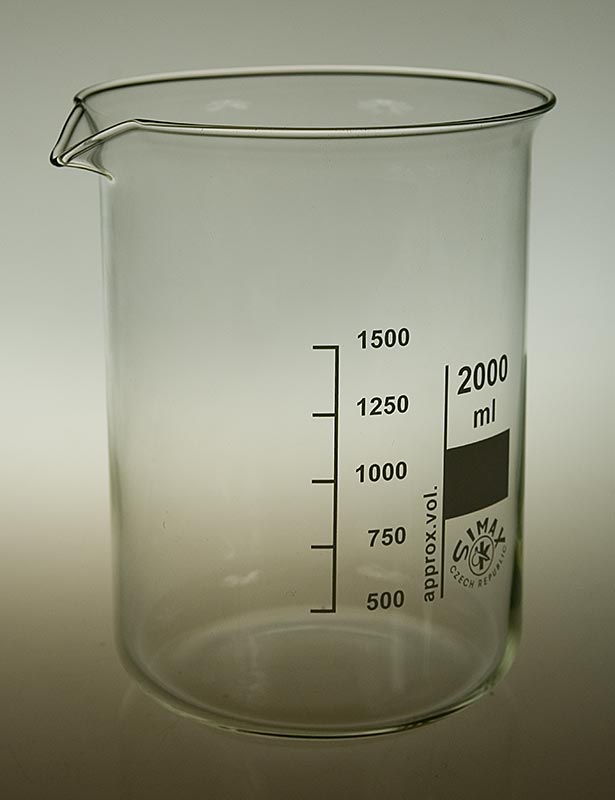 Becherglas aus Borosilikatglas - 2 Liter, 1 St