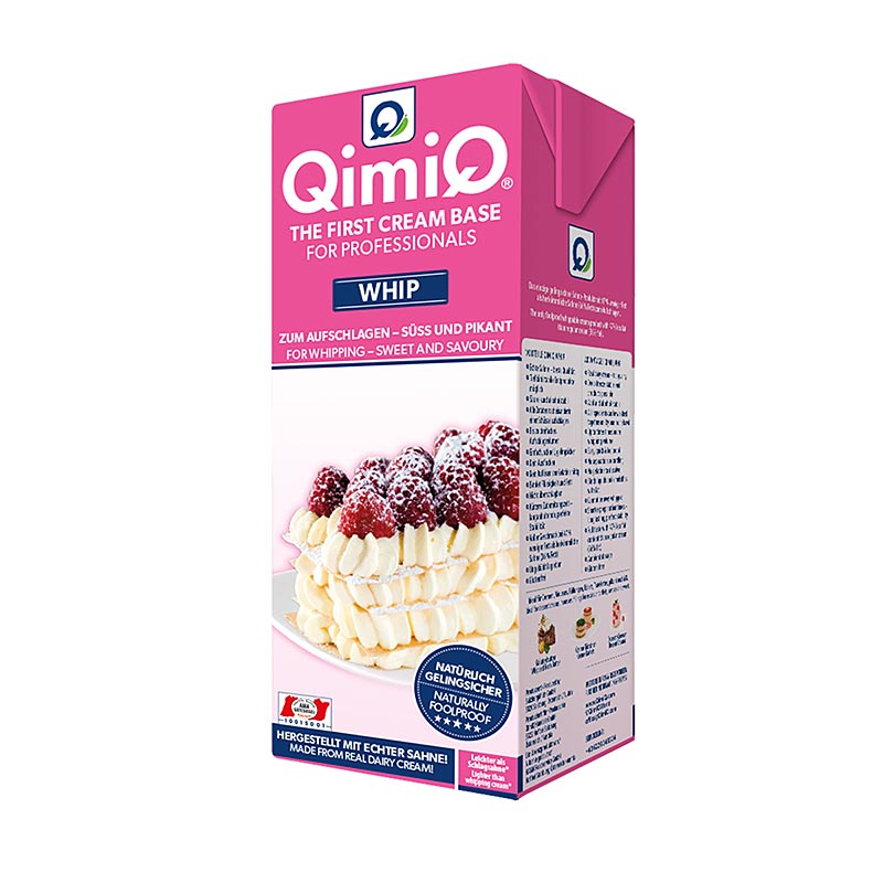 QimiQ Whip Natur, zum Aufschlagen für süße & pikante Cremes, 19% Fett, 1 kg