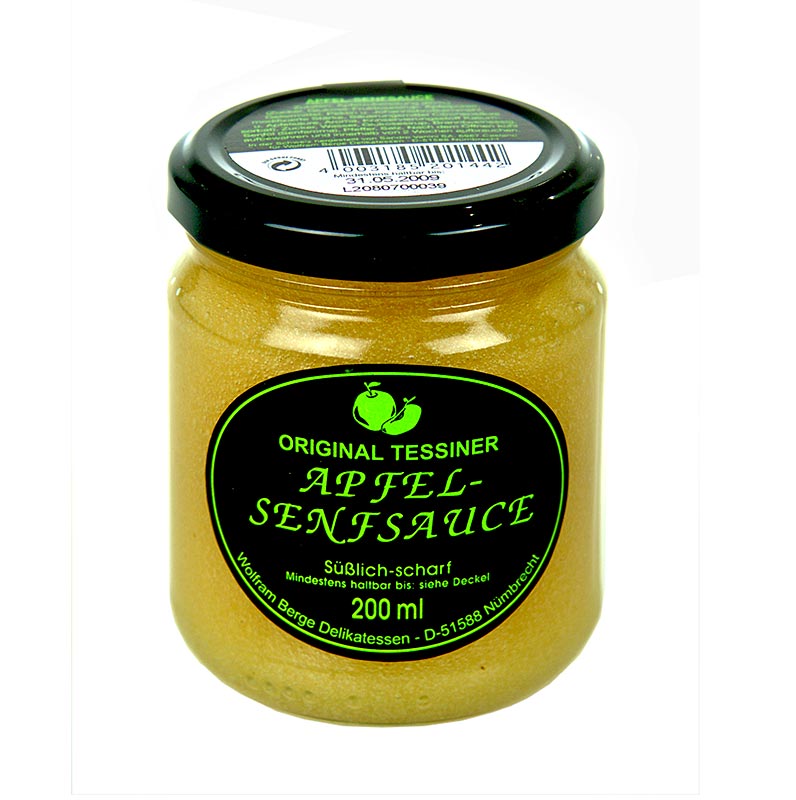 Original Tessiner Apfel-Senf-Sauce, Wolfram Berge, 200 ml