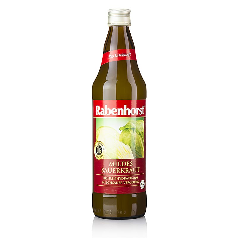 Sauerkrautsaft, mild, Rabenhorst, BIO, 750 ml