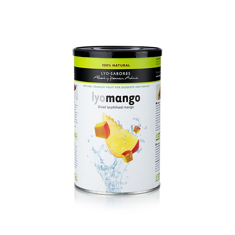 Lyo-Sabores, gefriergetrocknete Mango-Würfel, 6-9mm, 150 g