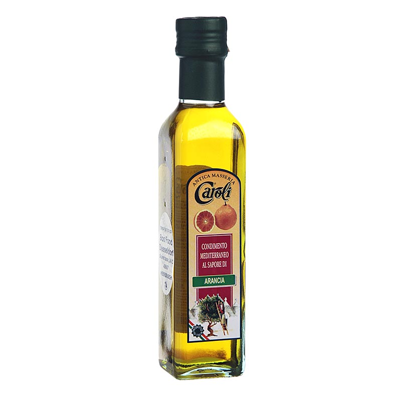 Natives Olivenöl Extra, Caroli mit Orange aromatisiert, 250 ml