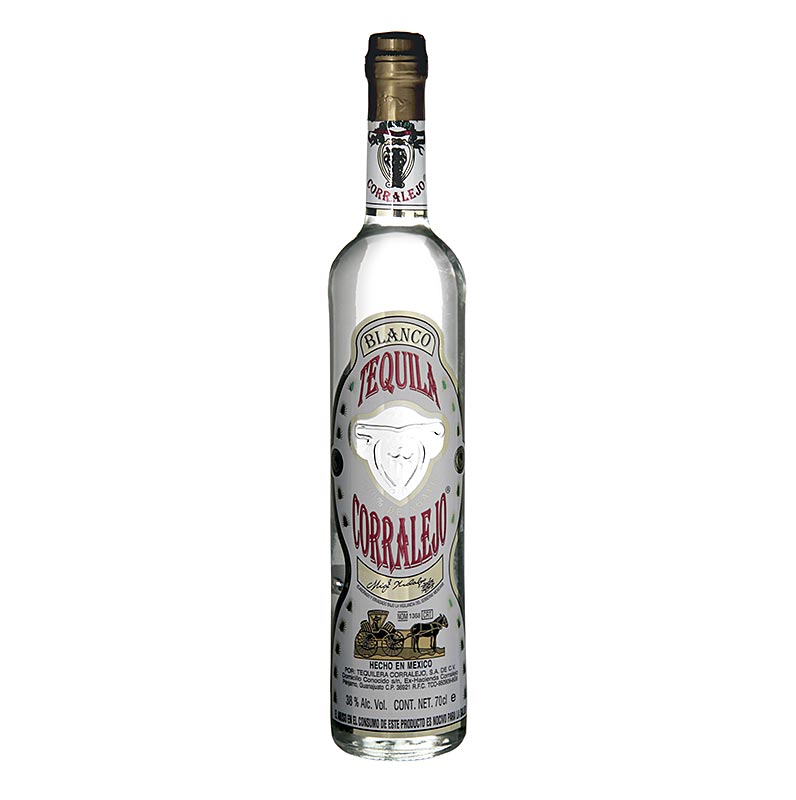 Corralejo Blanco Tequila, klar, 38% vol., 700 ml