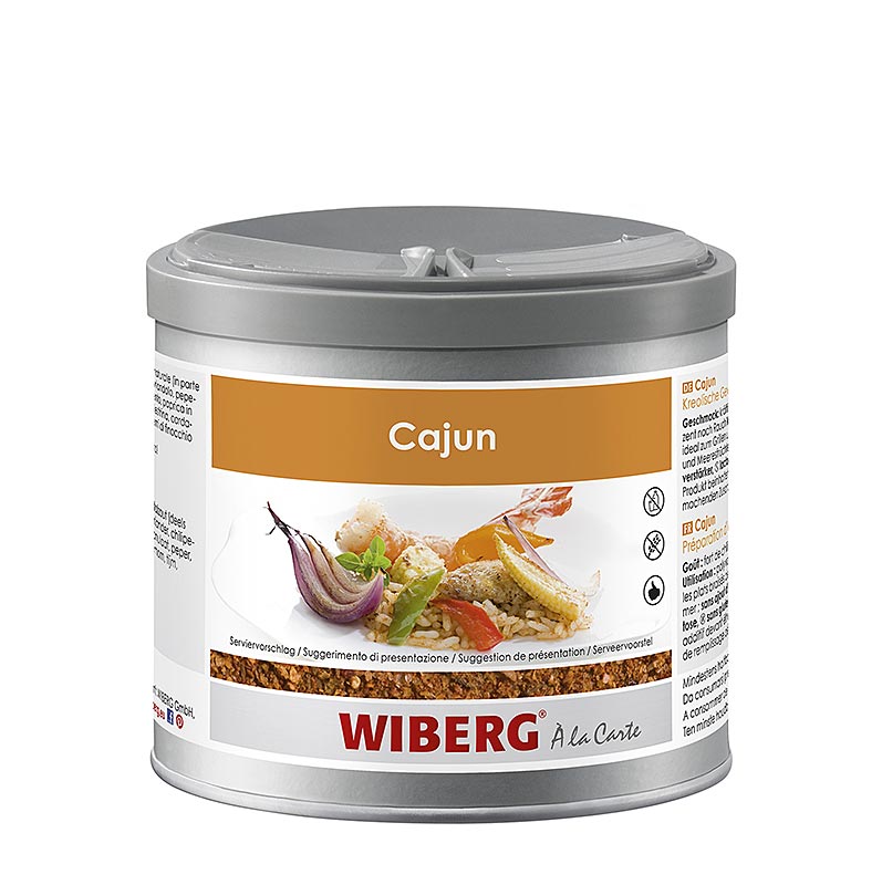 Wiberg Cajun, Kreolische Gewürzzubereitung, für französisch inspirierte Lousianaküche, 280 g