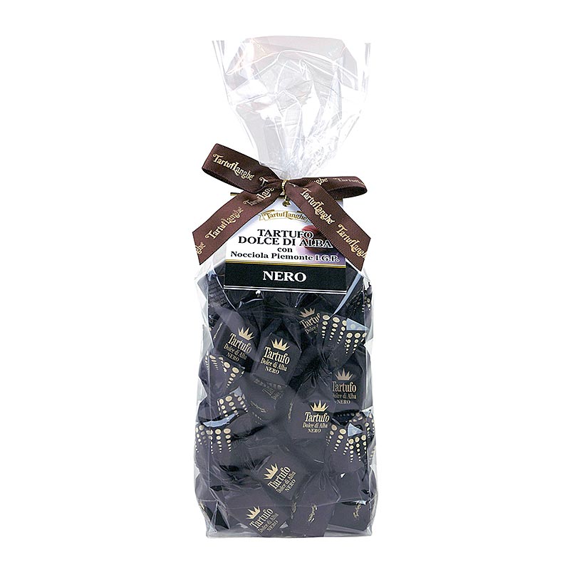 Trüffelpralinen - Dolce d´Alba, dunkle Schokolade, ca. 14g, schwarz 200 g