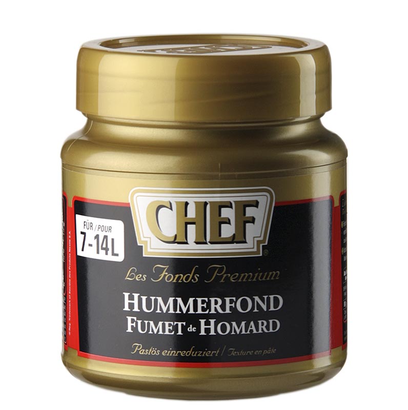 CHEF Premium Konzentrat - Hummerfond, leicht pastös, orangerot, für 7-14 L, 560 g