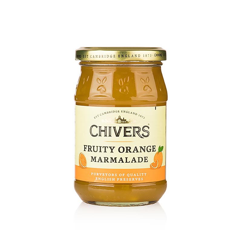 Orangen Marmelade - mit grob geschnittener Orangenschale, fruchtig, Chivers, 340 g